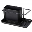 Sink tidy in metal, OUTDOOR KITCHEN, 21 x 12 x H 10,5 cm, Black Sink tidy in metal, OUTDOOR KITCHEN, 21 x 12 x H 10,5 cm, Black