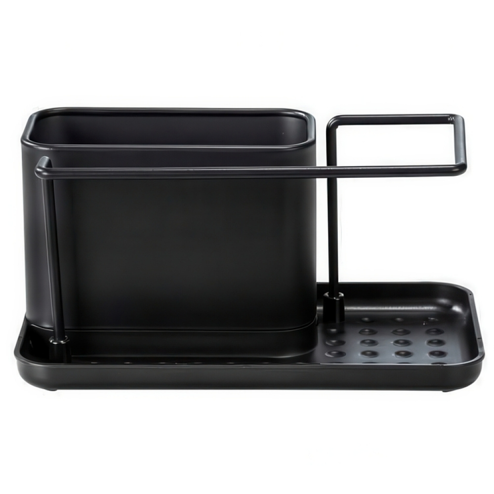 Sink tidy in metal, OUTDOOR KITCHEN, 21 x 12 x H 10,5 cm, Black in the group Storage / Kitchen storage / Dish racks and sink accessories at SmartaSaker.se (40393)