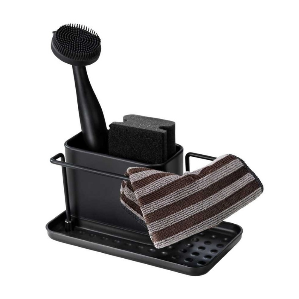 Sink tidy in metal, OUTDOOR KITCHEN, 21 x 12 x H 10,5 cm, Black in the group Storage / Kitchen storage / Dish racks and sink accessories at SmartaSaker.se (40393)