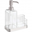 Sink Caddy, FORMA PUMP CADDY, Clear / Silver Sink Caddy, FORMA PUMP CADDY, Clear / Silver