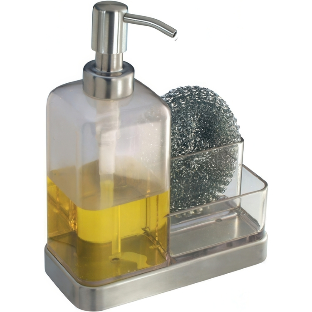 Sink Caddy, FORMA PUMP CADDY, Clear / Silver in the group Storage / Kitchen storage / Dish racks and sink accessories at SmartaSaker.se (40396)