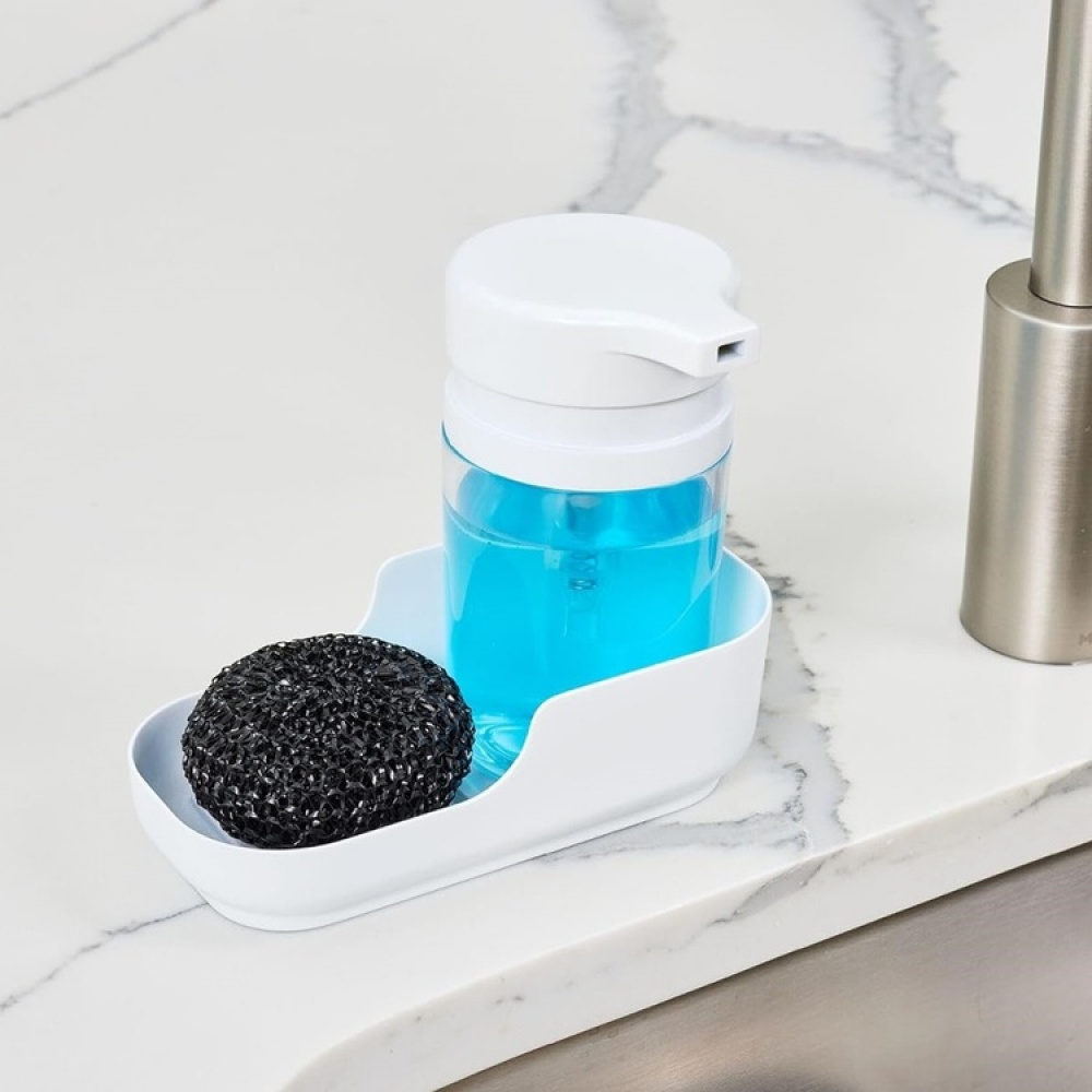 Sink Caddy, ID RPET SOAP PUMP AND TRAY, White / clear in the group Storage / Kitchen storage / Dish racks and sink accessories at SmartaSaker.se (40397)