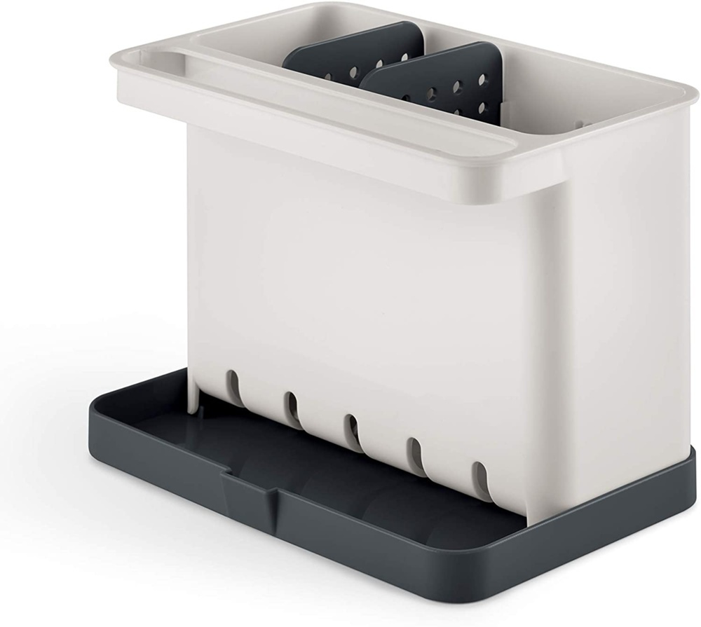 Sink tidy, PARA EL FREGADERO, 17 x 11,5 x H 13,5 cm, White / Grey in the group Storage / Kitchen storage / Dish racks and sink accessories at SmartaSaker.se (40402)