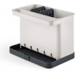 Sink tidy, PARA EL FREGADERO, 17 x 11,5 x H 13,5 cm, White / Grey