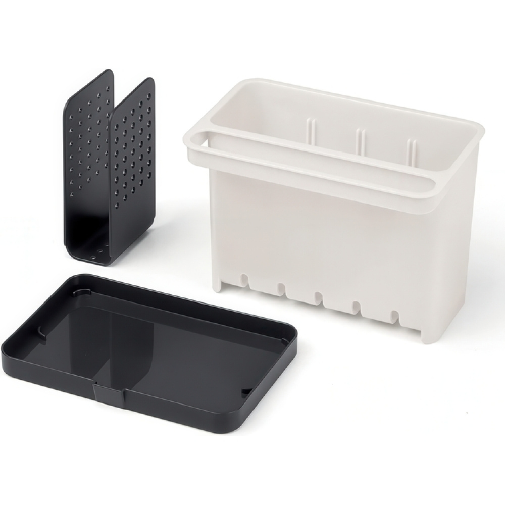 Sink tidy, PARA EL FREGADERO, 17 x 11,5 x H 13,5 cm, White / Grey in the group Storage / Kitchen storage / Dish racks and sink accessories at SmartaSaker.se (40402)