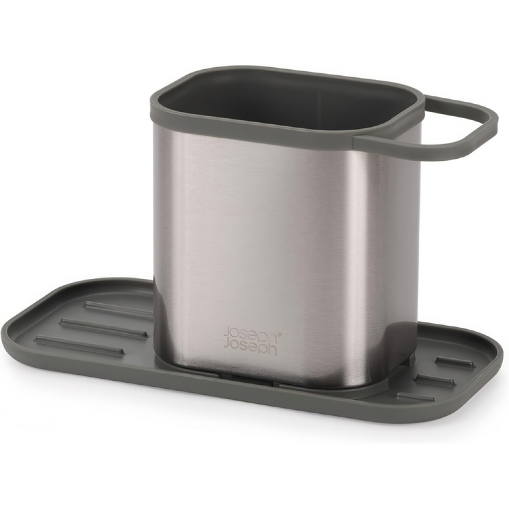 Sink tidy, DUO STAINLESS STEEL SINK CADDY, 23 x 11,3 x H 13 cm, Joseph Joseph, Silver / Grey in the group Storage / Kitchen storage / Dish racks and sink accessories at SmartaSaker.se (40403)