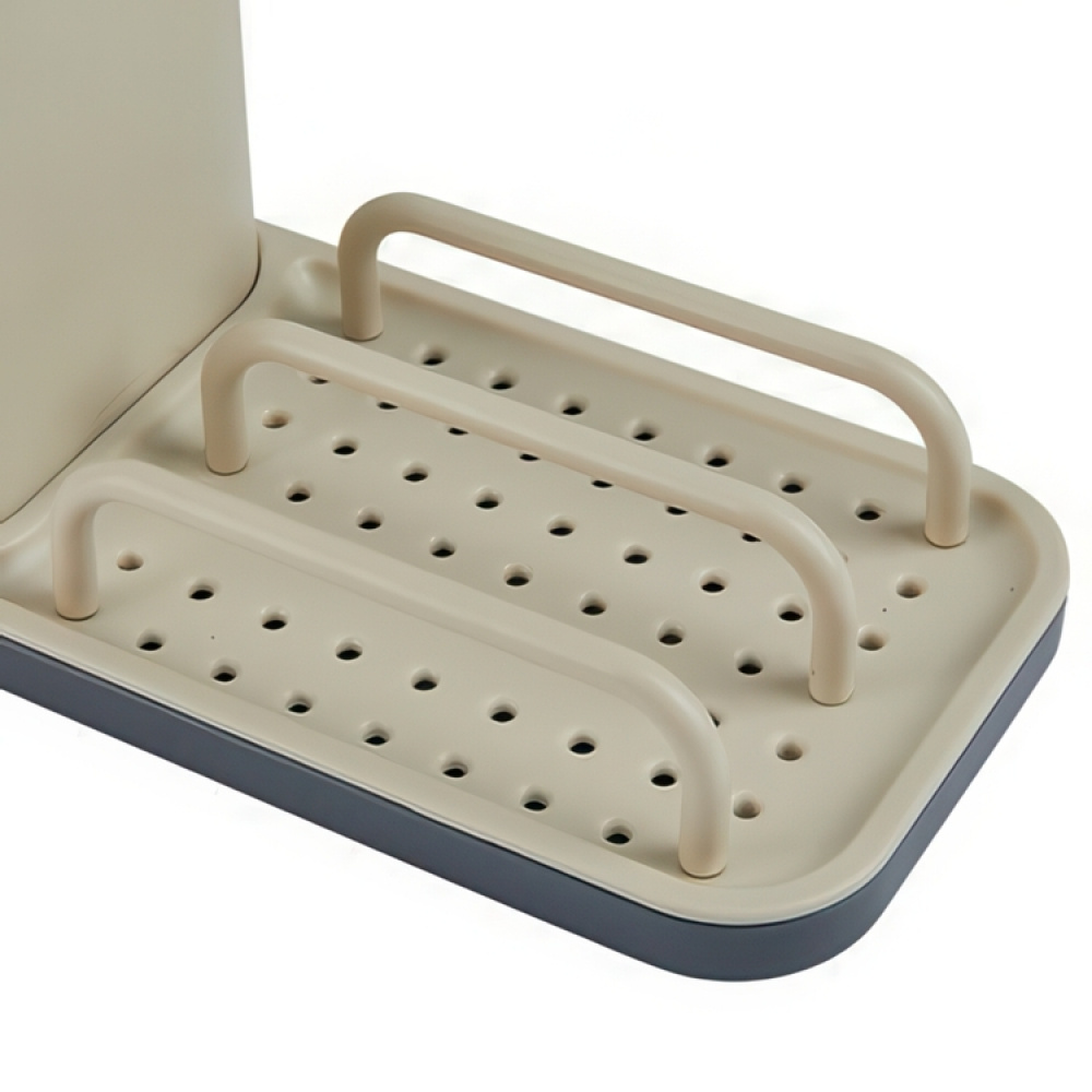 Sink tidy, NEO 3 IN 1, 21 x 9 x H14,5 cm, Beige / Grey in the group Storage / Kitchen storage / Dish racks and sink accessories at SmartaSaker.se (40404)