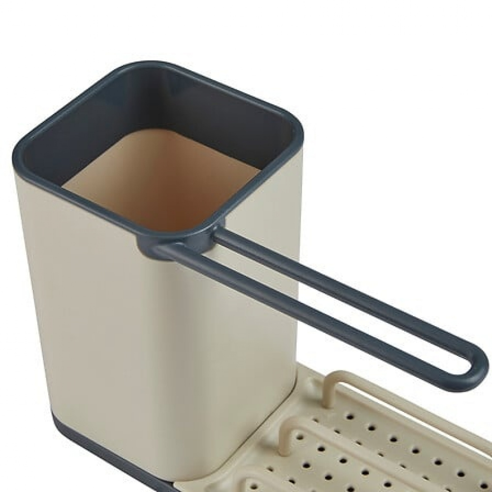 Sink tidy, NEO 3 IN 1, 21 x 9 x H14,5 cm, Beige / Grey in the group Storage / Kitchen storage / Dish racks and sink accessories at SmartaSaker.se (40404)