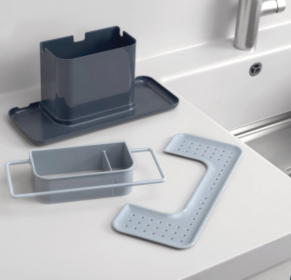 Sink tidy, SINK-CADDY LARGE, 30,5 x 13 x H 13 cm Joseph Joseph, Dark Grey in the group Storage / Kitchen storage / Dish racks and sink accessories at SmartaSaker.se (40406)