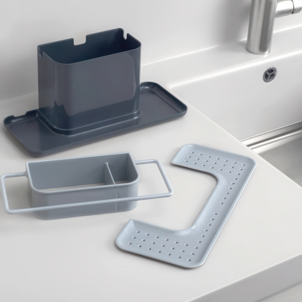 Sink tidy, SINK-CADDY LARGE, 30,5 x 13 x H 13 cm Joseph Joseph, Dark Grey in the group Storage / Kitchen storage / Dish racks and sink accessories at SmartaSaker.se (40406)