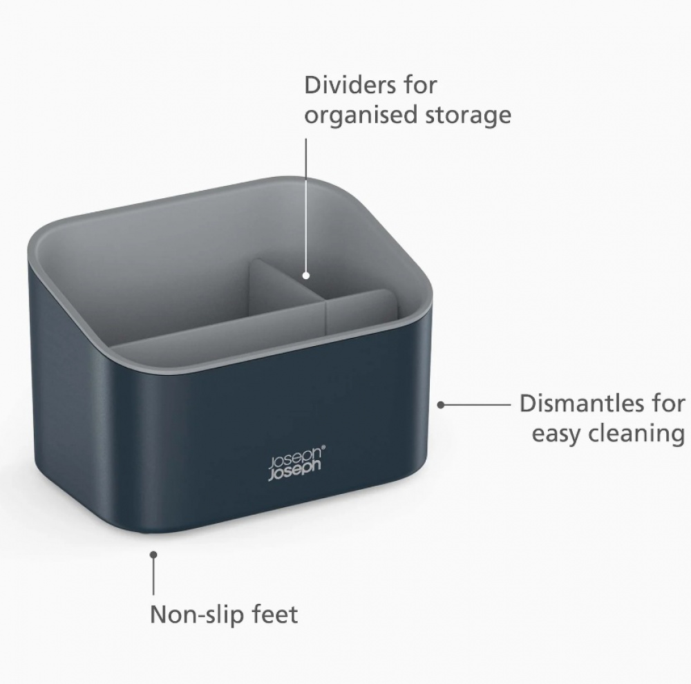 Sink tidy, Tiered, SINKSTORE, Joseph Joseph, 17,5 x 12 x H 12 cm, Grey in the group Storage / Kitchen storage / Dish racks and sink accessories at SmartaSaker.se (40408)