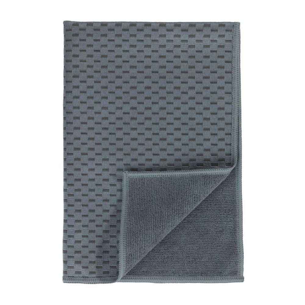 Teatowels for glass, Set of 2, MIKO GLASS TOWELS, 40 x H 60 cm, Grey / Turquoise in the group Storage / Cleaning and waste sorting / Cloths and brushes at SmartaSaker.se (40414)
