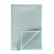 Teatowels for glass, Set of 2, MIKO GLASS TOWELS, 40 x H 60 cm, Grey / Turquoise Teatowels for glass, Set of 2, MIKO GLASS TOWELS, 40 x H 60 cm, Grey / Turquoise