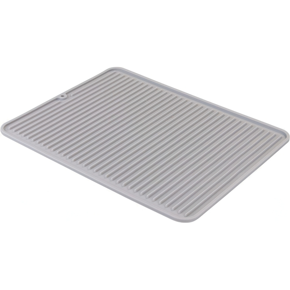 Draining Mat / Trivet, SILICONE , 31,5 x 40,5 cm, Grey in the group Storage / Kitchen storage / Dish racks and sink accessories at SmartaSaker.se (40419)