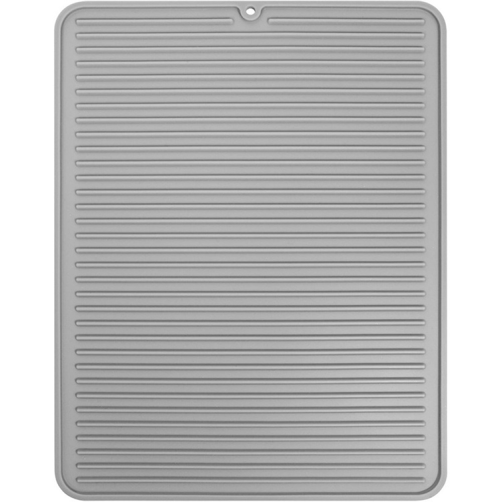 Draining Mat / Trivet, SILICONE , 31,5 x 40,5 cm, Grey in the group Storage / Kitchen storage / Dish racks and sink accessories at SmartaSaker.se (40419)