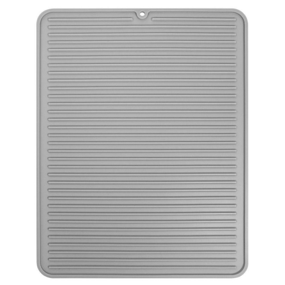 Draining Mat / Trivet, SILICONE , 31,5 x 40,5 cm, Grey in the group Storage / Kitchen storage / Dish racks and sink accessories at SmartaSaker.se (40419)