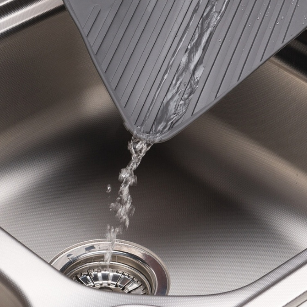 Draining mat, 5FIVE, 30.5 x 30,5 cm, Dark Grey in the group Storage / Kitchen storage / Dish racks and sink accessories at SmartaSaker.se (40423)