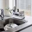 Bottle & sponge holder, TOWER SINK ORGANIZER, Yamazaki, White Bottle & sponge holder, TOWER SINK ORGANIZER, Yamazaki, White