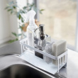 Bottle & sponge holder, TOWER SINK ORGANIZER, Yamazaki, White Bottle & sponge holder, TOWER SINK ORGANIZER, Yamazaki, White