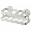 Dishwashing liquid & sponge holder, TOWER, 18 × 8 × H 6 cm, Yamazaki, White Dishwashing liquid & sponge holder, TOWER, 18 × 8 × H 6 cm, Yamazaki, White