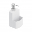 Dish-washing liquid pump with storage, FESTIVAL, 10 x 10 x H 18 cm, White Dish-washing liquid pump with storage, FESTIVAL, 10 x 10 x H 18 cm, White