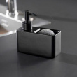 Dish-washing liquid pump with storage, RESA, 14,5 x 6 x H 14,3 cm, Black Dish-washing liquid pump with storage, RESA, 14,5 x 6 x H 14,3 cm, Black