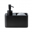Dish-washing liquid pump with storage, RESA, 14,5 x 6 x H 14,3 cm, Black Dish-washing liquid pump with storage, RESA, 14,5 x 6 x H 14,3 cm, Black