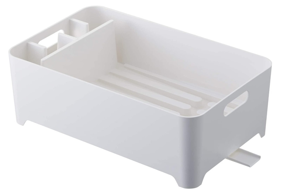 Dish Rack, TOWER COMPACT, 38 x 24 x H 13 cm, Yamazaki, White in the group Storage / Kitchen storage / Dish racks and sink accessories at SmartaSaker.se (40435)