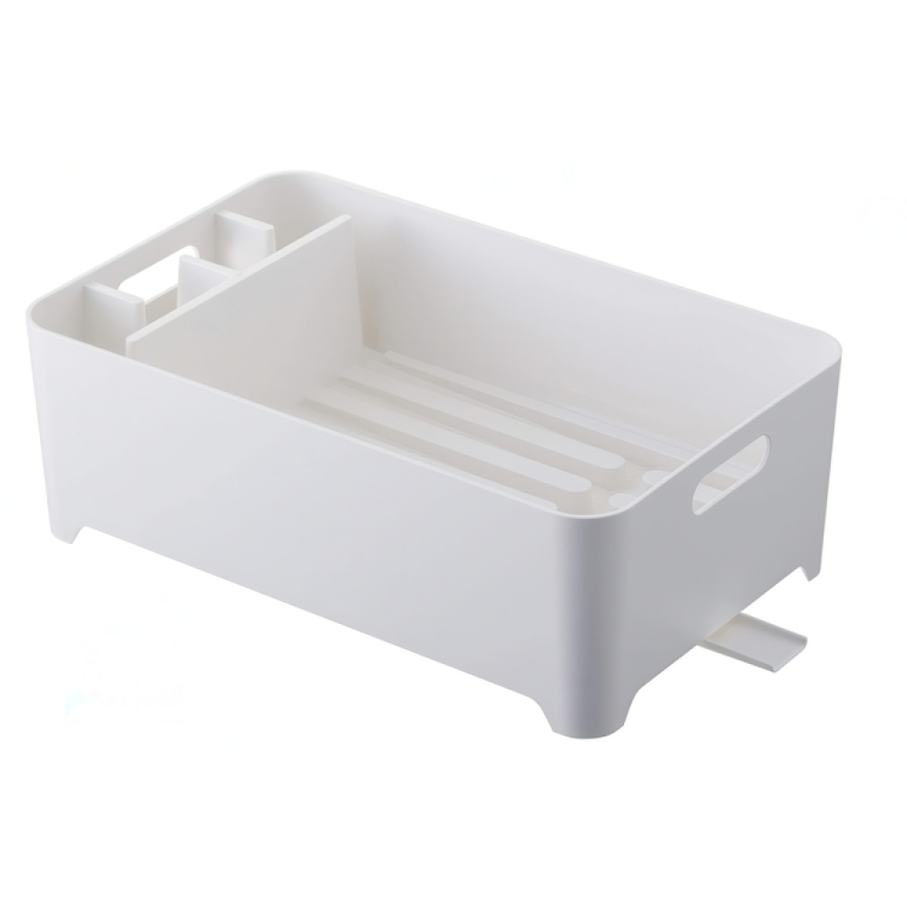 Dish Rack, TOWER COMPACT, 38 x 24 x H 13 cm, Yamazaki, White in the group Storage / Kitchen storage / Dish racks and sink accessories at SmartaSaker.se (40435)