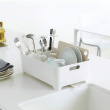 Dish Rack, TOWER COMPACT, 38 x 24 x H 13 cm, Yamazaki, White Dish Rack, TOWER COMPACT, 38 x 24 x H 13 cm, Yamazaki, White