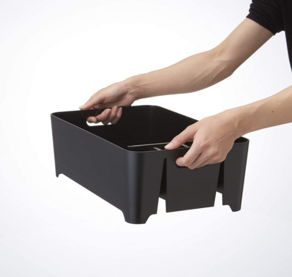 Dish Rack, TOWER COMPACT, 38 x 24 x H 13 cm, Yamazaki, Black in the group Storage / Kitchen storage / Dish racks and sink accessories at SmartaSaker.se (40436)