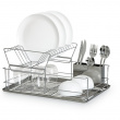 Dish Rack, in stainless steel, INOX, 47 x 33 x H 23 cm, Silver Dish Rack, in stainless steel, INOX, 47 x 33 x H 23 cm, Silver