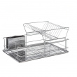 Dish Rack, in stainless steel, INOX, 47 x 33 x H 23 cm, Silver Dish Rack, in stainless steel, INOX, 47 x 33 x H 23 cm, Silver