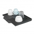 Dish Rack with Drip Mat, NELIA, 34 x 40 x H 25 cm, Black Dish Rack with Drip Mat, NELIA, 34 x 40 x H 25 cm, Black