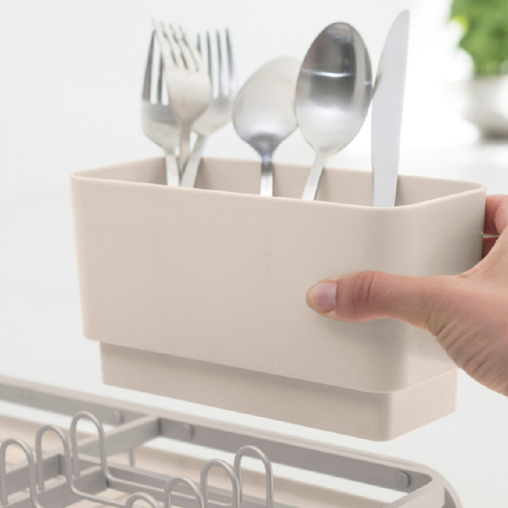 Dish rack with cutlery basket, Brabantia in the group Storage / Kitchen storage / Dish racks and sink accessories at SmartaSaker.se (40439)