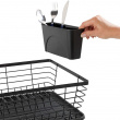 Dish Rack with cutlery basket, Metal, DRIP RACK, 36 x 30 x H 15 cm
