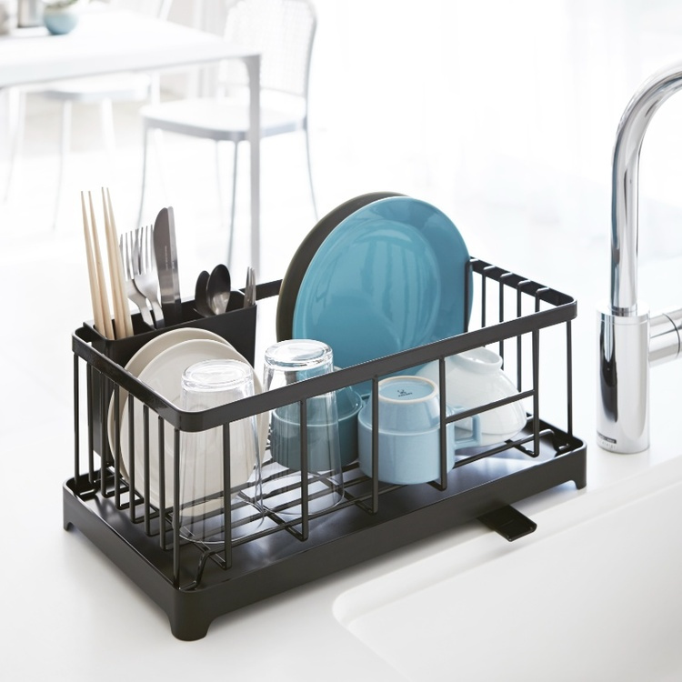 Dish Rack with tray, TOWER SINK DRAINER, 23 x 42 x H17 cm, Yamazaki in the group Storage / Kitchen storage / Dish racks and sink accessories at SmartaSaker.se (40445)