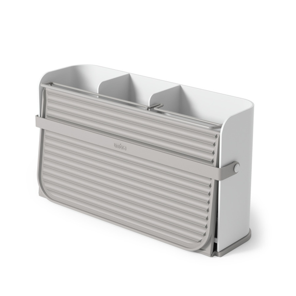 Dish Rack, Space Saving, SLING DISH RACK, Umbra, Grey / White in the group Storage / Kitchen storage / Dish racks and sink accessories at SmartaSaker.se (40446)