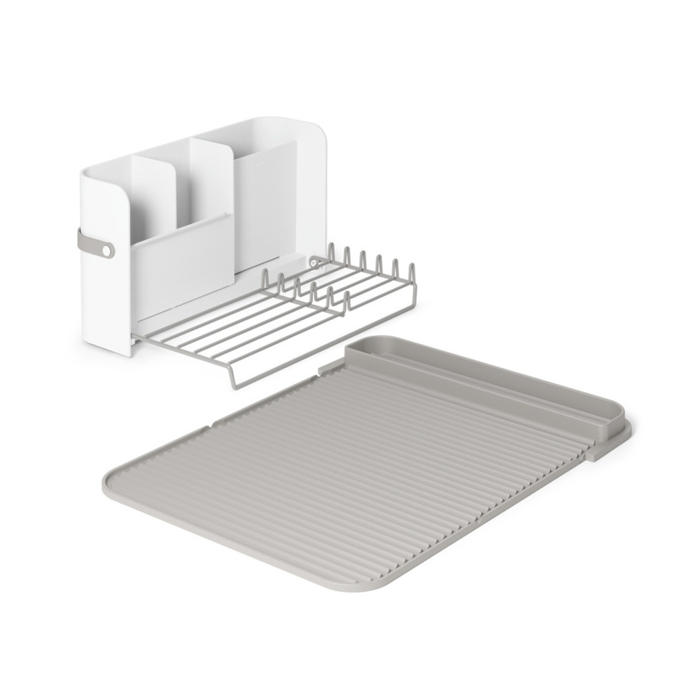 Dish Rack, Space Saving, SLING DISH RACK, Umbra, Grey / White in the group Storage / Kitchen storage / Dish racks and sink accessories at SmartaSaker.se (40446)