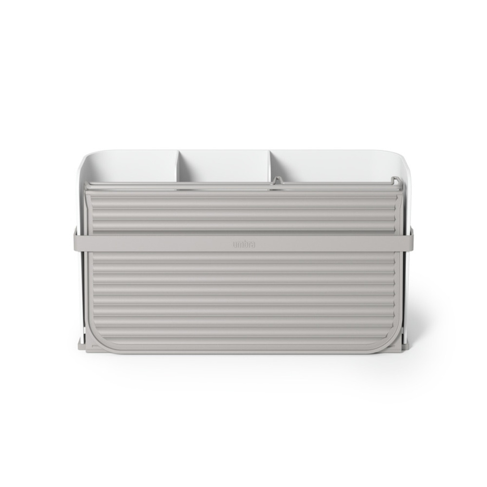 Dish Rack, Space Saving, SLING DISH RACK, Umbra, Grey / White in the group Storage / Kitchen storage / Dish racks and sink accessories at SmartaSaker.se (40446)