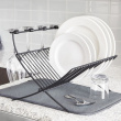 Dish Rack with drying mat, foldable, XDRY, 51 x 37 x 31 cm, Umbra, Black / Grey Dish Rack with drying mat, foldable, XDRY, 51 x 37 x 31 cm, Umbra, Black / Grey