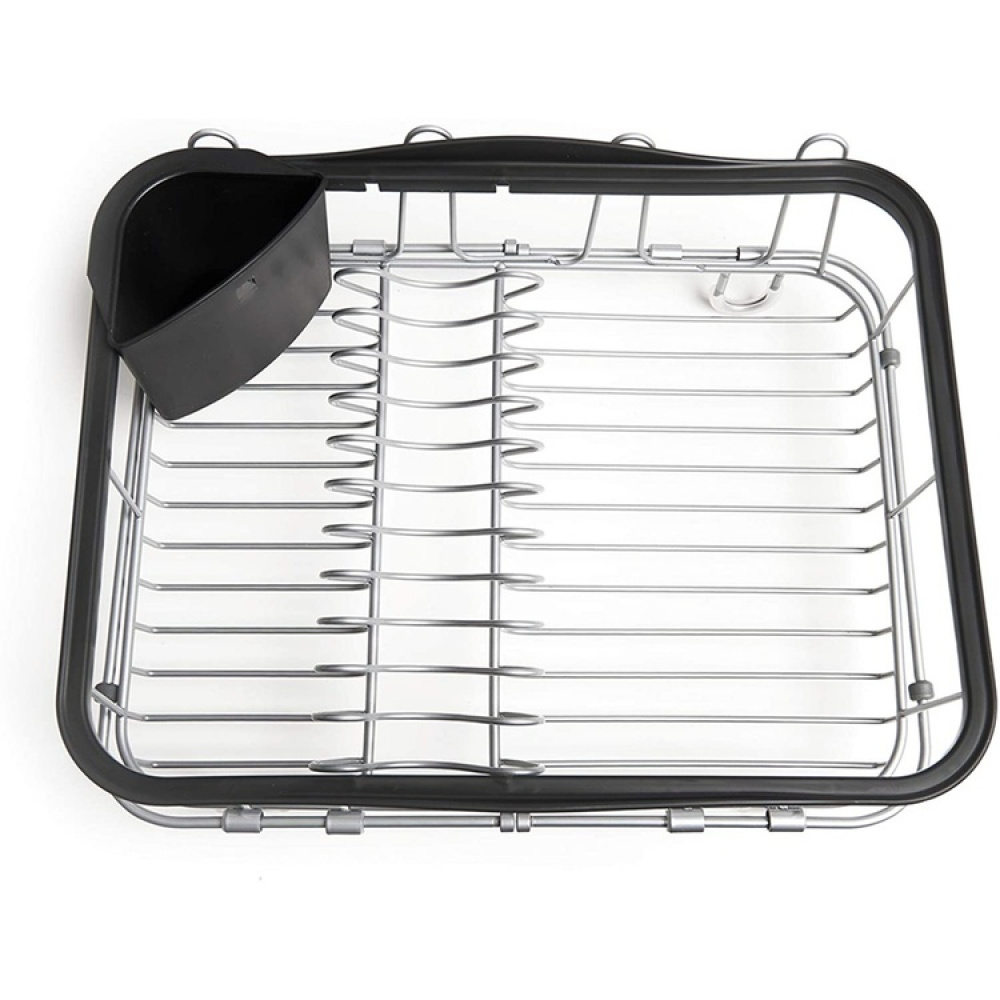 Dish Rack with extendable rails, SINKIN, MULTI-USE, 36,5 x 29 x H14 cm, Umbra, Black / silver in the group Storage / Kitchen storage at SmartaSaker.se (40452)