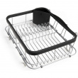 Dish Rack with extendable rails, SINKIN, MULTI-USE, 36,5 x 29 x H14 cm, Umbra, Black / silver Dish Rack with extendable rails, SINKIN, MULTI-USE, 36,5 x 29 x H14 cm, Umbra, Black / silver
