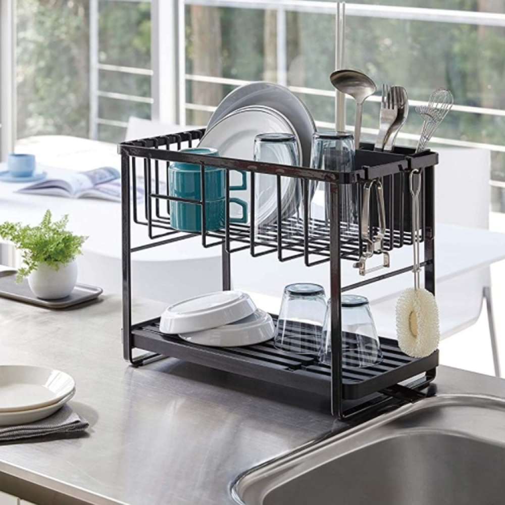 Dish rack 2 tiers, Yamazaki in the group Storage / Kitchen storage / Dish racks and sink accessories at SmartaSaker.se (40453)