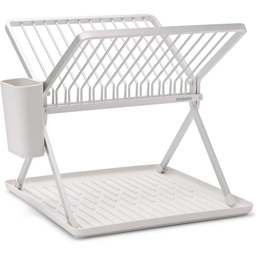 Dish Rack, BRABANTIA COMPACT FOLDABLE DISH RACK, 33 x 37 x H 31,5 cm, Light Grey in the group Storage at SmartaSaker.se (40456)