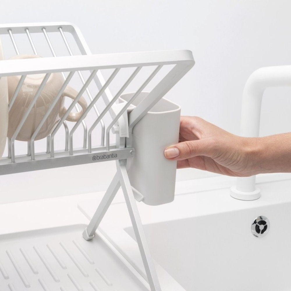Dish Rack, BRABANTIA COMPACT FOLDABLE DISH RACK, 33 x 37 x H 31,5 cm, Light Grey in the group Storage at SmartaSaker.se (40456)