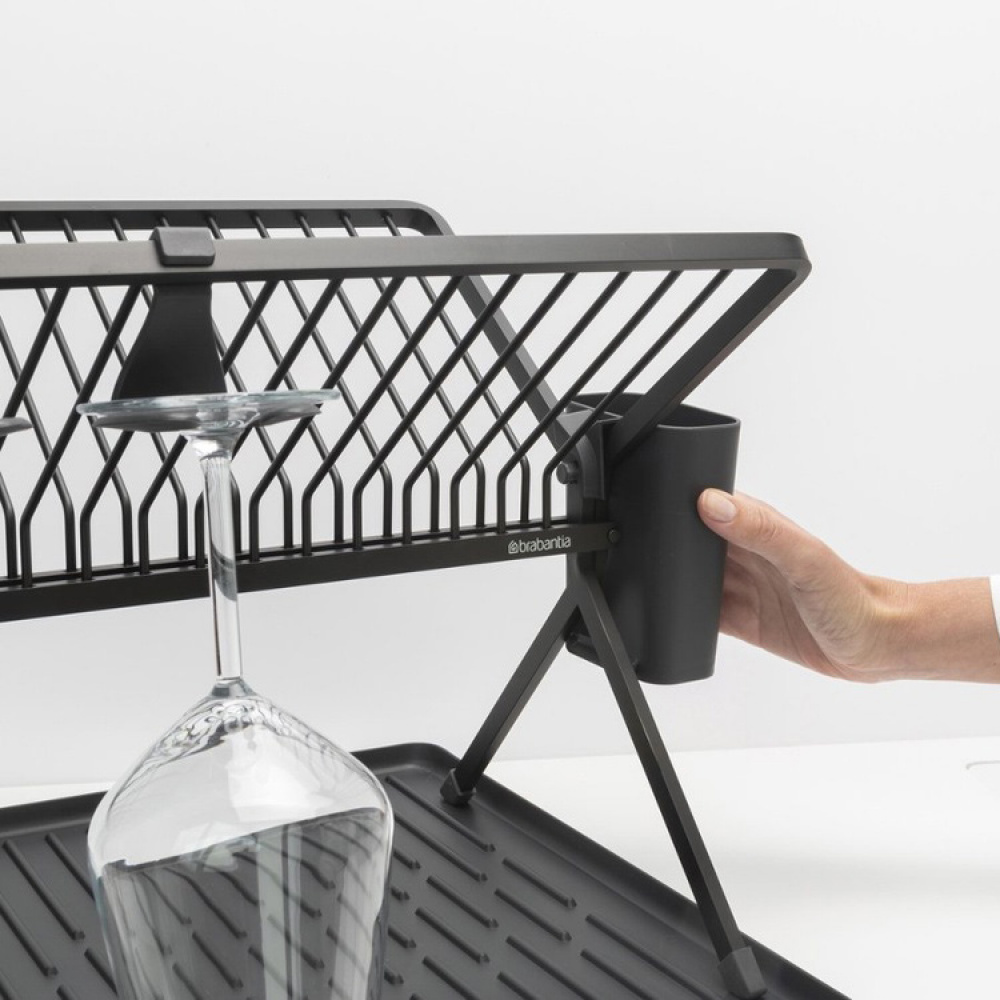 Dish Rack, BRABANTIA LARGE FOLDABLE DISH RACK, 42 x 51 x H 33 cm in the group Storage / Kitchen storage / Dish racks and sink accessories at SmartaSaker.se (40457)
