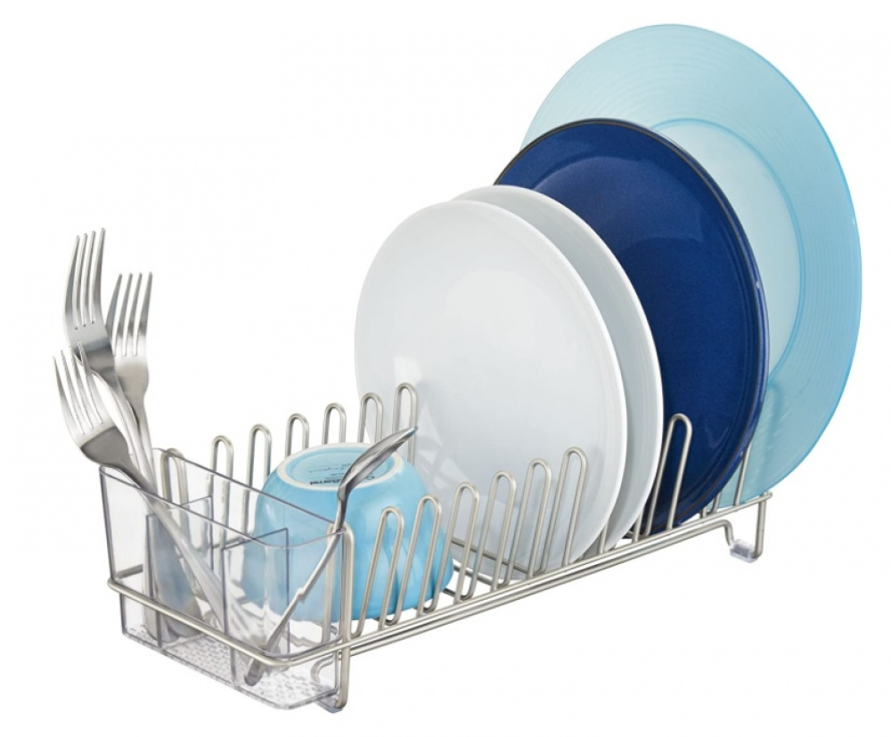 Dish rack, Compact, ID CLASSICO DRAINER, 30,5 x 13,5 x H10 cm, Silver in the group Storage / Kitchen storage / Dish racks and sink accessories at SmartaSaker.se (40458)
