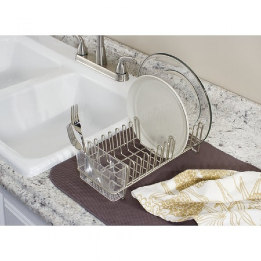 Dish rack, Compact, ID CLASSICO DRAINER, 30,5 x 13,5 x H10 cm, Silver in the group Storage / Kitchen storage / Dish racks and sink accessories at SmartaSaker.se (40458)