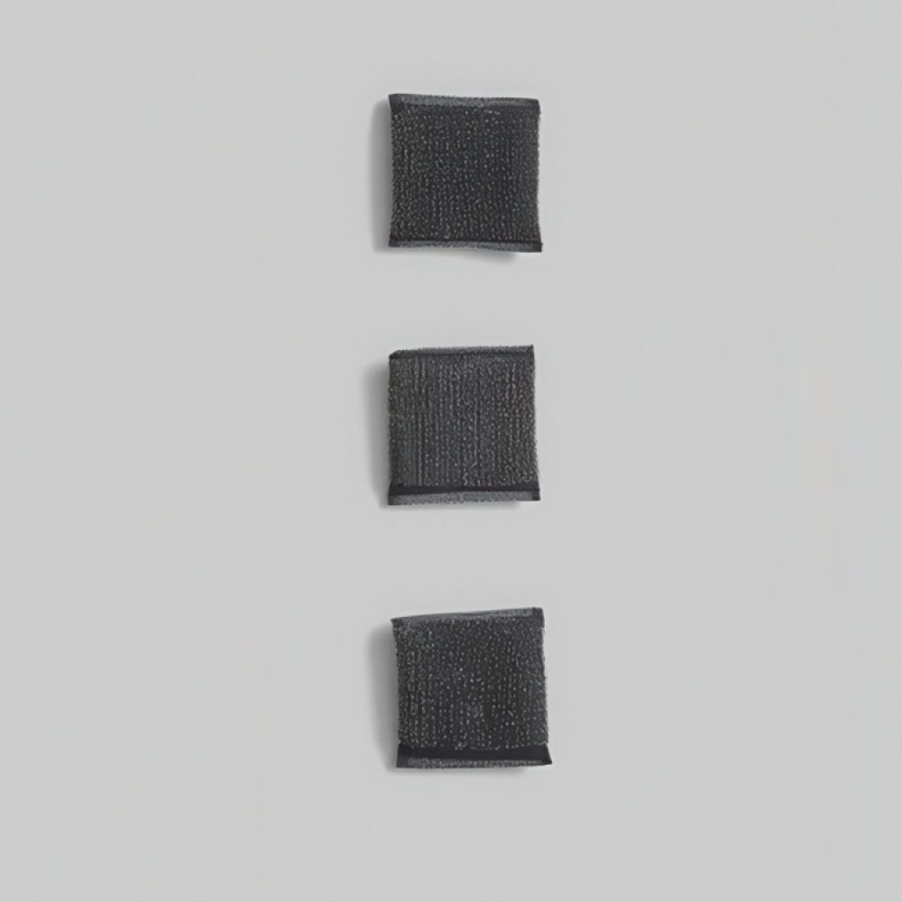Scrubbing Sponges, Set of 3, ÉPONGES EN INOX, 10 x 9 cm, Black in the group Storage / Cleaning and waste sorting / Cloths and brushes at SmartaSaker.se (40463)